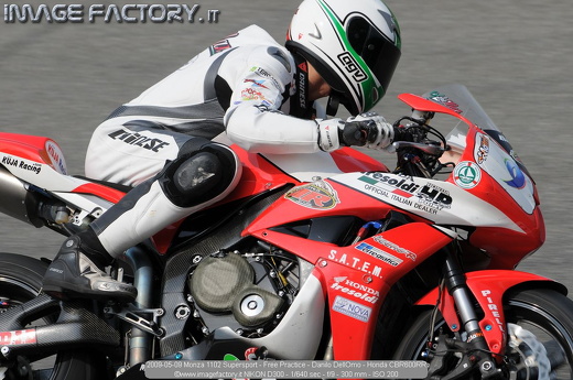 2009-05-09 Monza 1102 Supersport - Free Practice - Danilo DellOmo - Honda CBR600RR